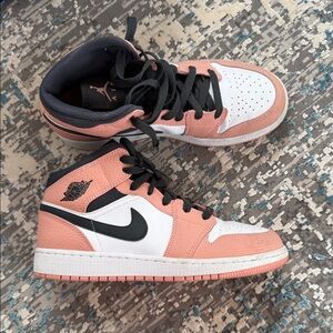 Jordan Kids Sneakers - Coral and White
